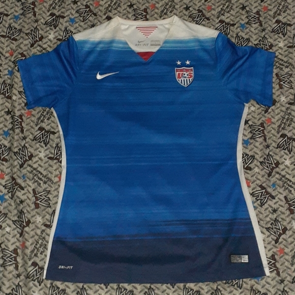 2015 Nike USA Womens Soccer Authentic Jersey & Shorts US Olympics Vintage - Picture 2 of 13